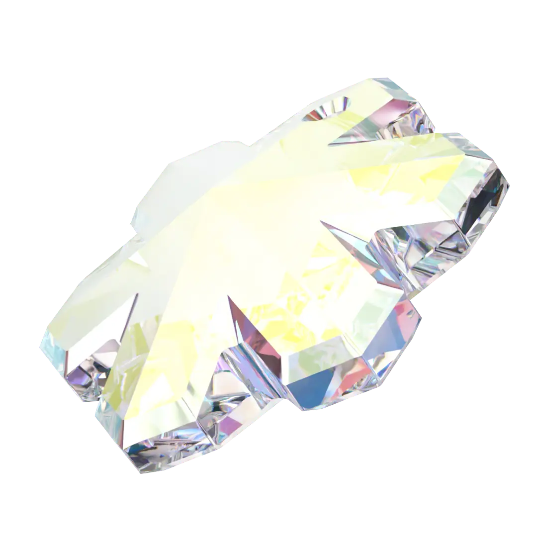 Serinity Pendants Snowflake (6704) Crystal AB - Bluestreak Crystals