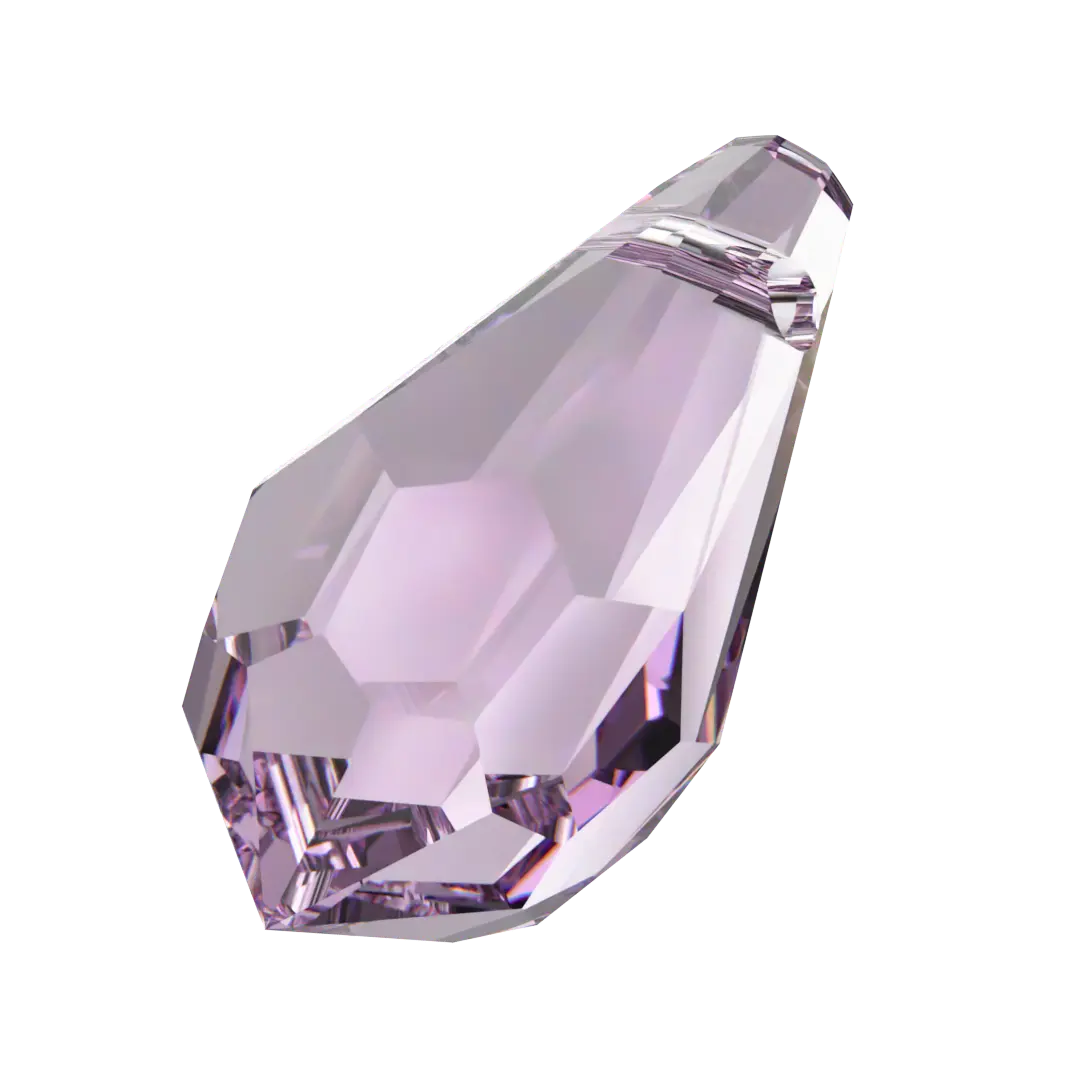 Serinity Pendants Teardrop (6000) Light Amethyst - Bluestreak Crystals