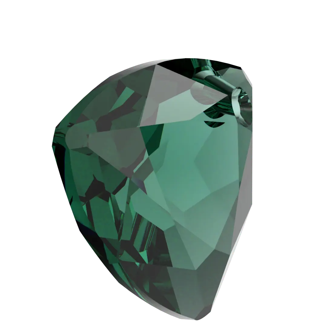 Swarovski Pendants Trilliant Cut (6434) Emerald - Bluestreak Crystals