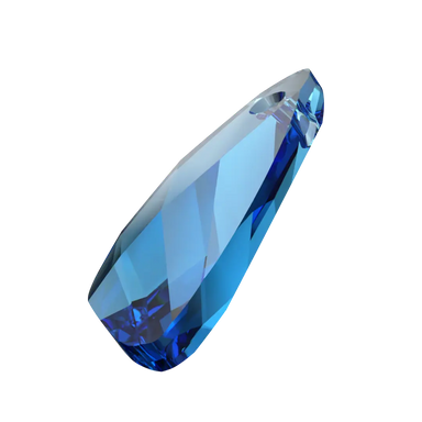 Serinity Pendants Wing (6690) Capri Blue - Bluestreak Crystals