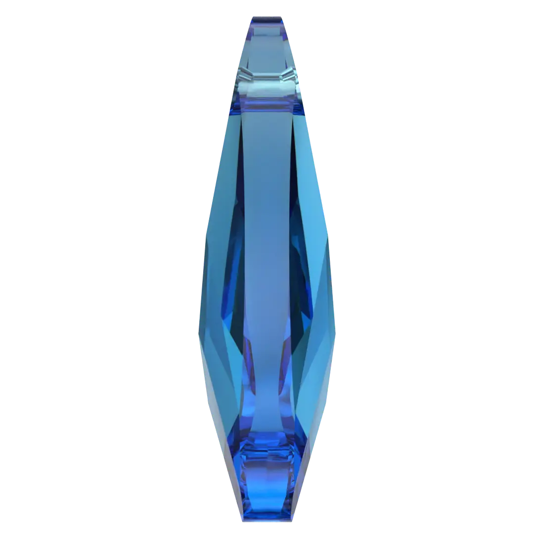 Serinity Pendants Wing (6690) Capri Blue - Bluestreak Crystals