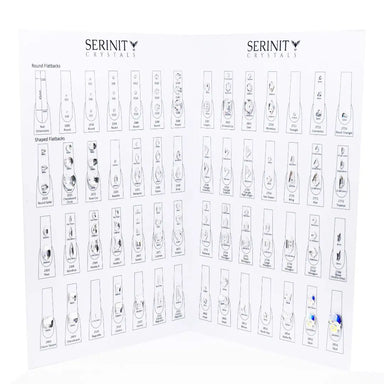 Serinity Rhinestones Nail Art Chart - Bluestreak Crystals