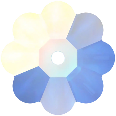 Serinity Sew On Crystals Daisy Spacer (3700) Crystal AB UNFOILED - Bluestreak Crystals
