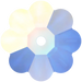 Serinity Sew On Crystals Daisy Spacer (3700) Crystal AB UNFOILED - Bluestreak Crystals