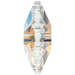 Serinity Sew On Crystals Daisy Spacer (3700) Crystal Shimmer UNFOILED - Bluestreak Crystals