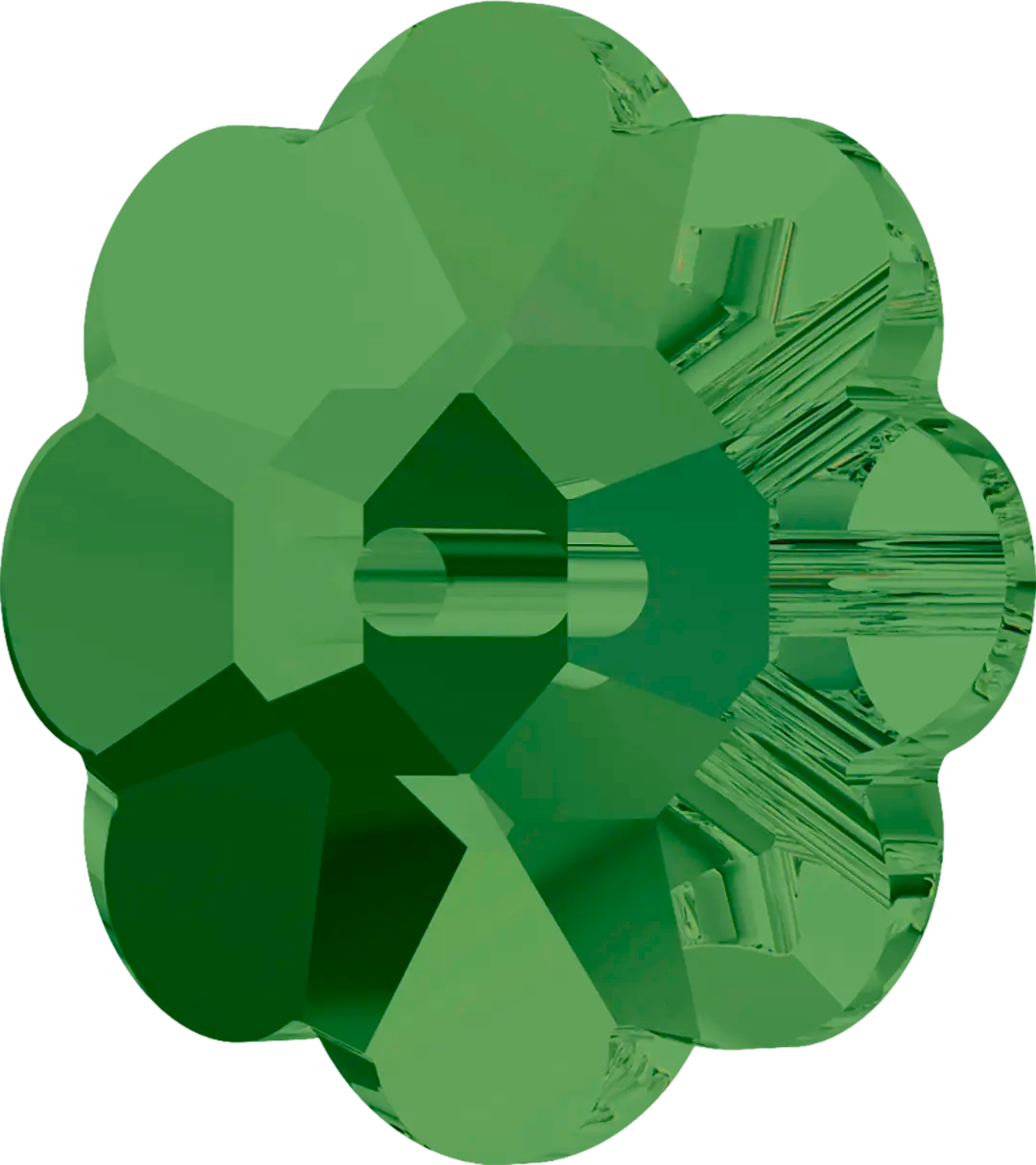 Serinity Sew On Crystals Daisy Spacer (3700) Fern Green UNFOILED - Bluestreak Crystals