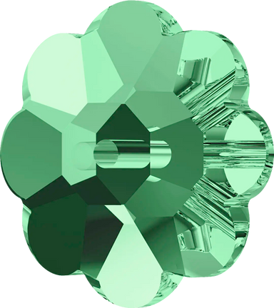 Serinity Sew On Crystals Daisy Spacer (3700) Majestic Green UNFOILED - Bluestreak Crystals