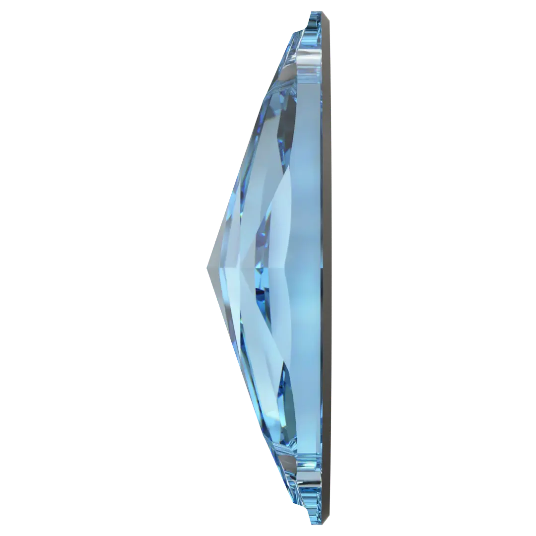Serinity Sew On Crystals Navette (3223) Aquamarine - Bluestreak Crystals