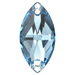 Serinity Sew On Crystals Navette (3223) Aquamarine - Bluestreak Crystals