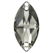 Serinity Sew On Crystals Navette (3223) Black Diamond - Bluestreak Crystals