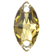Serinity Sew On Crystals Navette (3223) Dark Jonquil - Bluestreak Crystals
