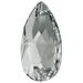 Serinity Sew On Crystals Peardrop (3230) Crystal Silver Night UNFOILED - Bluestreak Crystals