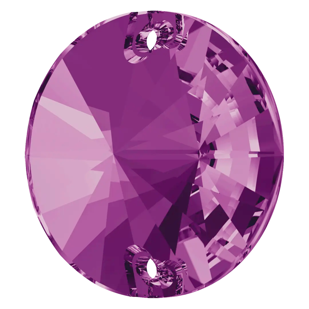 Serinity Sew On Crystals Rivoli (3200) Amethyst - Bluestreak Crystals