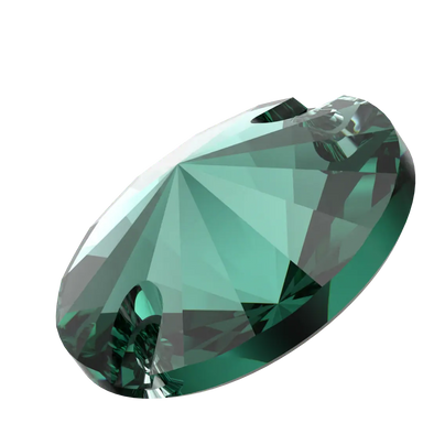 Serinity Sew On Crystals Rivoli (3200) Emerald - Bluestreak Crystals