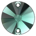 Serinity Sew On Crystals Rivoli (3200) Emerald - Bluestreak Crystals