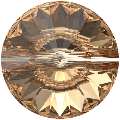 Serinity Sew On Crystals Rivoli Button (3015) Light Colorado Topaz - Bluestreak Crystals