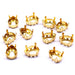 Sew-on Setting for Baroque Pear Fancy Stone Gold Colour - Bluestreak Crystals