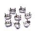 Sew-on Setting for Baroque Pear Fancy Stone Silver Colour - Bluestreak Crystals