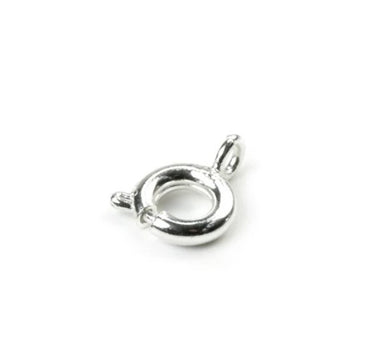 Silver Plated Bolt Ring Clasp - Bluestreak Crystals
