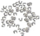 Silver Plated Crimps Covers - Bluestreak Crystals