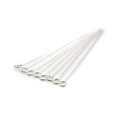 Silver Plated Eyepins - Bluestreak Crystals