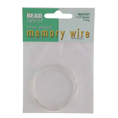 Silver Plated Memory Wire for Bracelets - Bluestreak Crystals