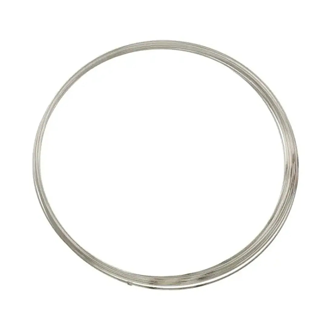 Silver Plated Memory Wire for Necklaces - Bluestreak Crystals