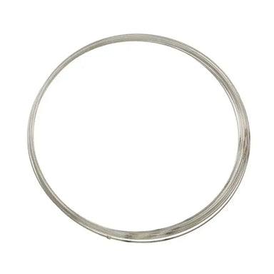 Silver Plated Memory Wire for Necklaces - Bluestreak Crystals