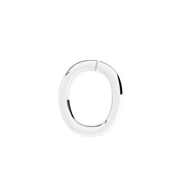 Silver Plated Oval Open Jump Rings - Bluestreak Crystals