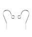 Silver Plated Shepherds Crook Ear Wires - Bluestreak Crystals