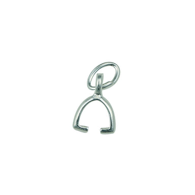 Silver Plated Stirrup Bails - Bluestreak Crystals