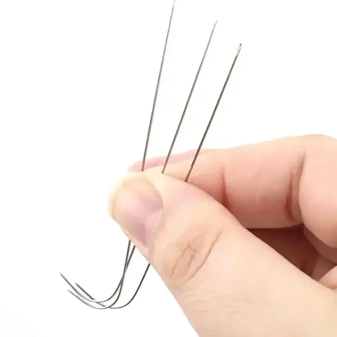 Spin and Bead 3.65 Inch Needle - Bluestreak Crystals