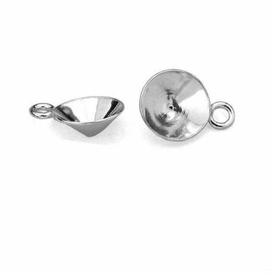 Sterling Silver (925) Chaton Pendant Setting SS39 - Bluestreak Crystals