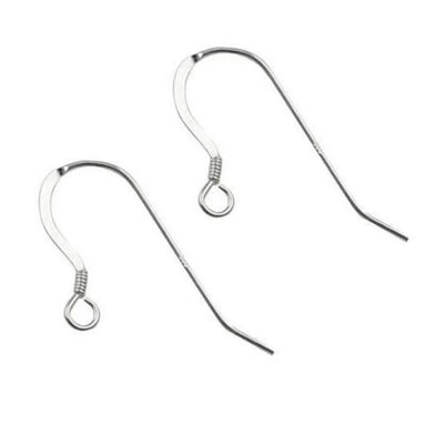 Sterling Silver (925) Fish Hook Ear Wires - Bluestreak Crystals