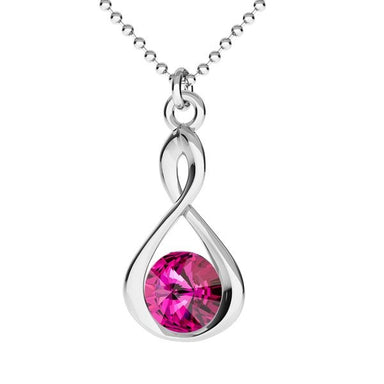 Sterling Silver (925) Infinity Pendant Setting for Rivoli Chatons SS29 - Bluestreak Crystals