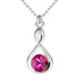 Sterling Silver (925) Infinity Pendant Setting for Rivoli Chatons SS29 - Bluestreak Crystals