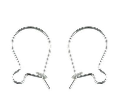 Sterling Silver (925) Kidney Wire Ear Wires - Bluestreak Crystals