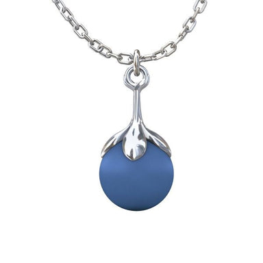 Sterling Silver (925) Leaf Bail for Half Drilled Pearls & Beads 10mm - Bluestreak Crystals
