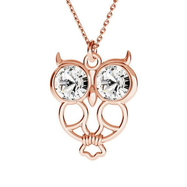 Sterling Silver (925) Owl Pendant Setting For Rivoli Chatons SS29 - Bluestreak Crystals