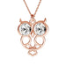 Sterling Silver (925) Owl Pendant Setting For Rivoli Chatons SS29 - Bluestreak Crystals