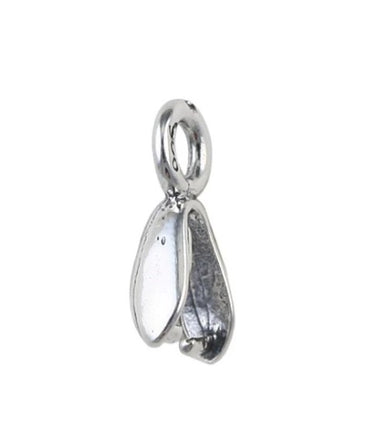 Sterling Silver (925) Pear Pinch Bail - Bluestreak Crystals