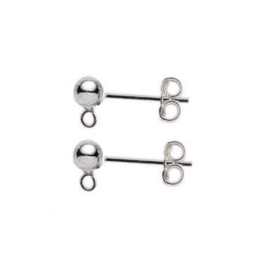 Sterling Silver (925) Post & Scroll Earwires - Bluestreak Crystals