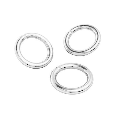 Sterling Silver (925) Round Open Jump Rings - Bluestreak Crystals