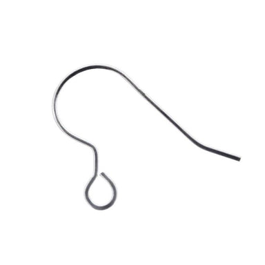 Sterling Silver (925) Shepherds Crook Ear Wires - Bluestreak Crystals