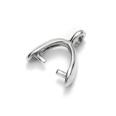 Sterling Silver (925) Stirrup Bail - Bluestreak Crystals