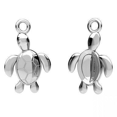 Sterling Silver (925) Turtle Charm - Bluestreak Crystals
