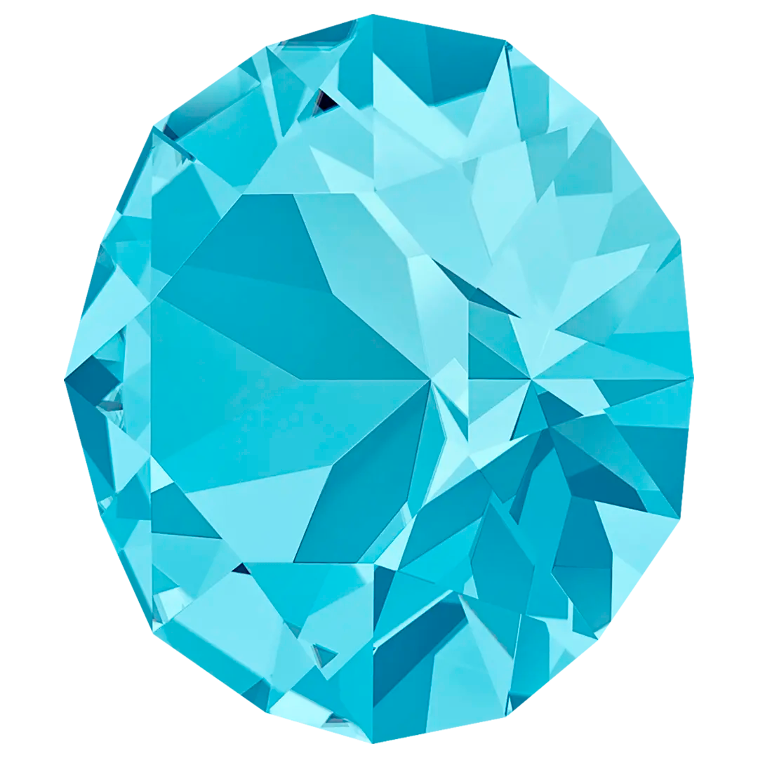 Serinity Chatons Round Stones (1028 & 1088) Aquamarine - Bluestreak Crystals