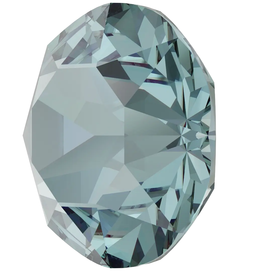 Swarovski Chatons Round Stones (1028 & 1088) Aquamarine Ignite UNFOILED - Bluestreak Crystals