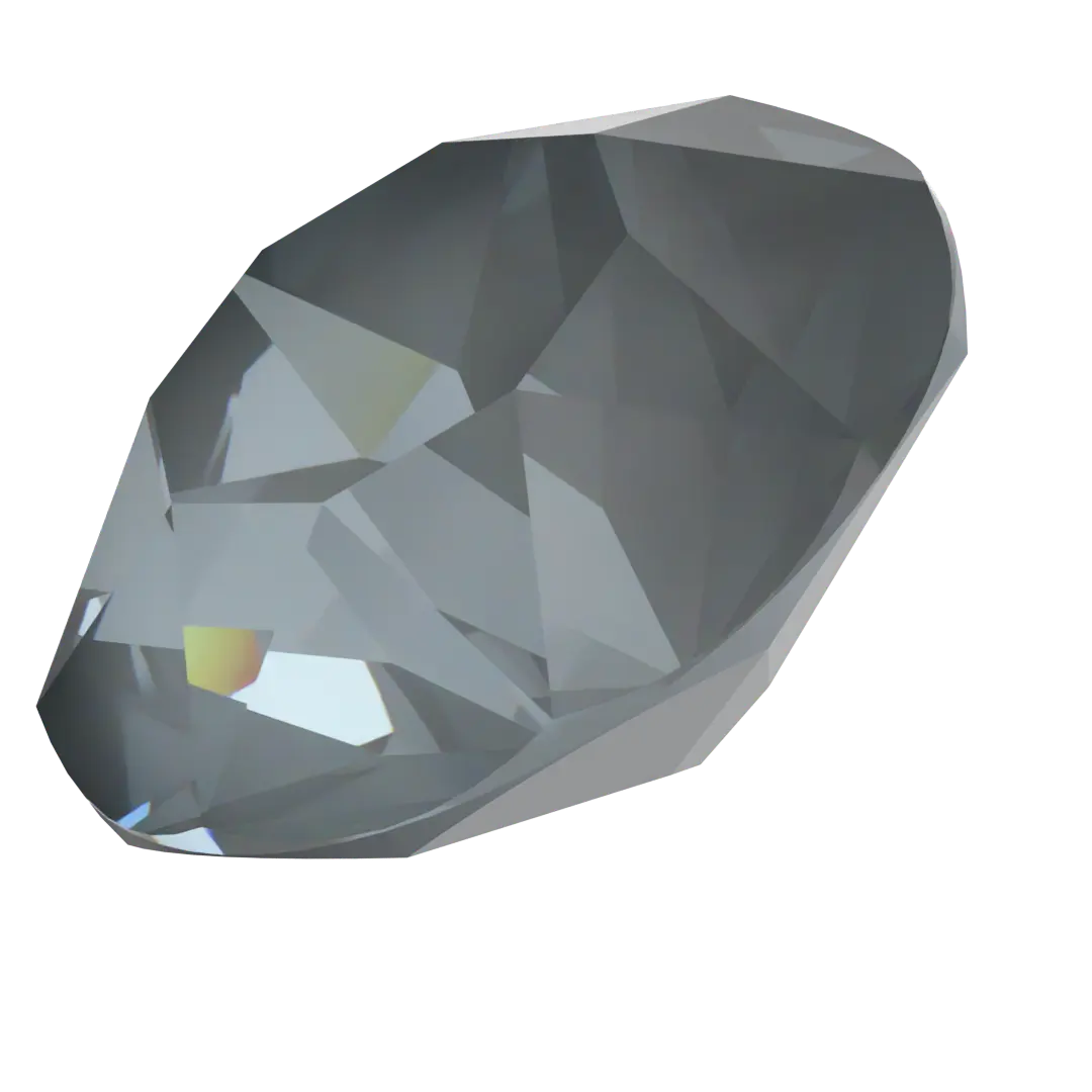 Swarovski Chatons Round Stones (1028 & 1088) Crystal Dark Grey Ignite UNFOILED - Bluestreak Crystals