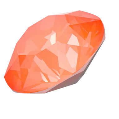 Serinity Chatons Round Stones (1028 & 1088) Crystal Electric Orange Ignite UNFOILED - Bluestreak Crystals